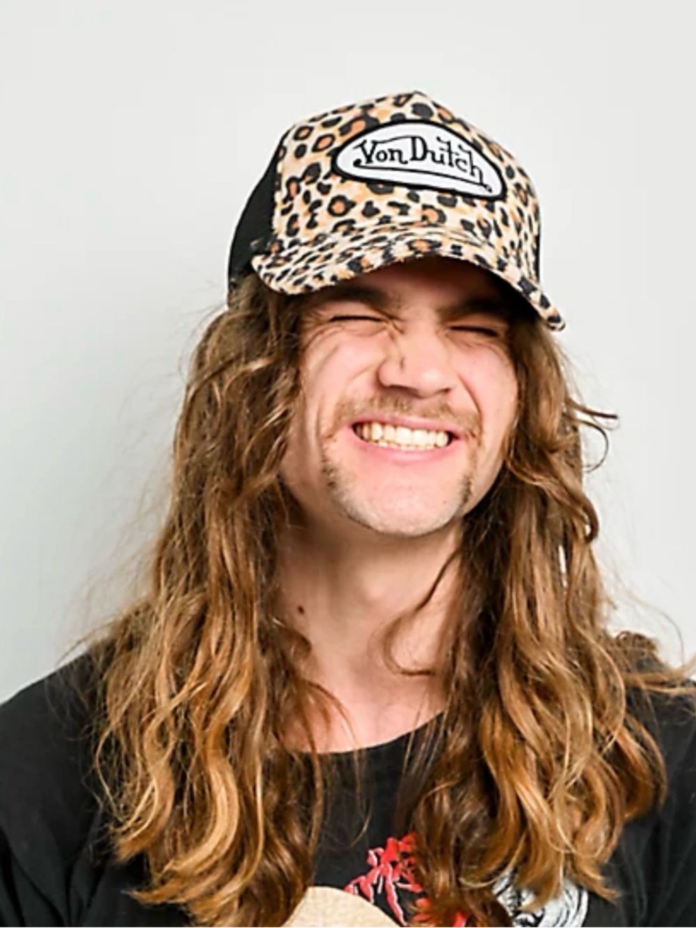 Von Dutch Leopard Print Cap with Black Brim and Exclusive Gold Logo - Picture 10 of 11